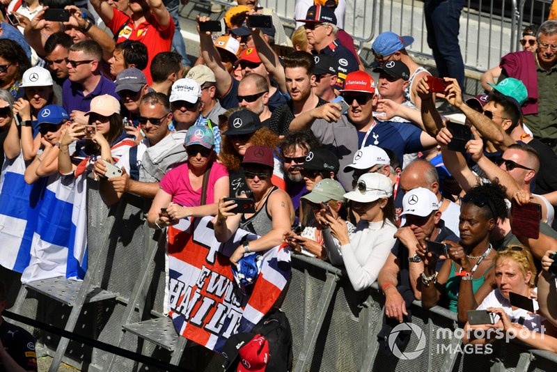 Fans of Lewis Hamilton, Mercedes AMG F1, in the paddock