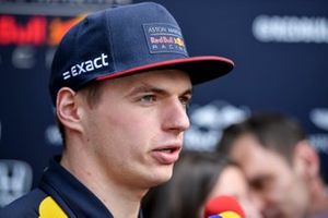 Max Verstappen, Red Bull Racing speaks with the media 