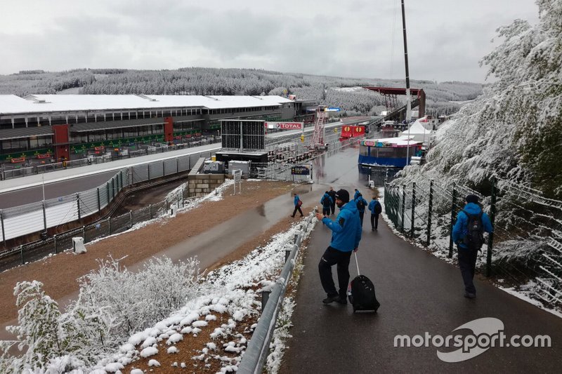 Nieve en Spa-Francorchamps
