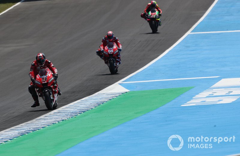 Danilo Petrucci, Ducati Team, Andrea Dovizioso, Ducati Team, Aleix Espargaro, Aprilia Racing Team Gresini