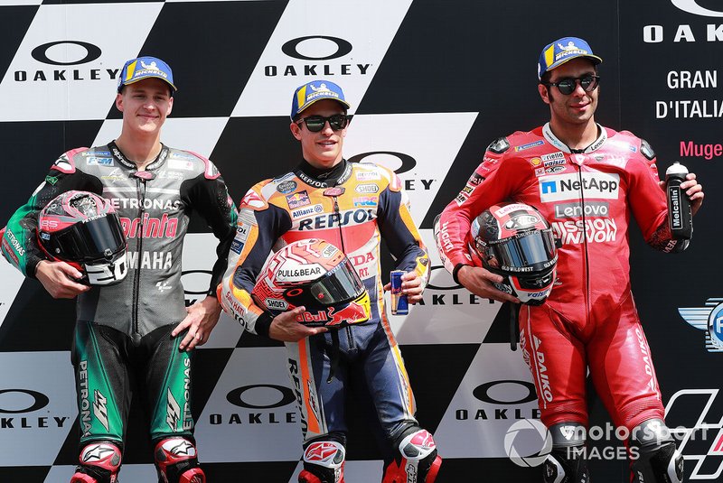 Márquez, Quartararo e Petrucci