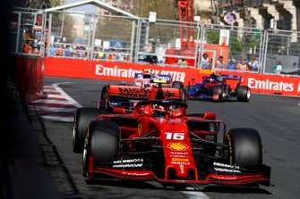 Charles Leclerc, Ferrari SF90, Lance Stroll, Racing Point RP19 ve Alexander Albon, Toro Rosso STR14