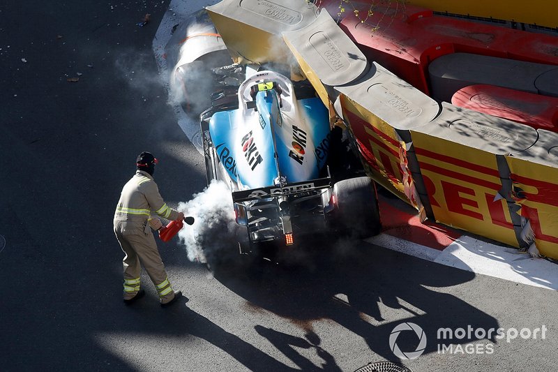 Choque de Robert Kubica, Williams