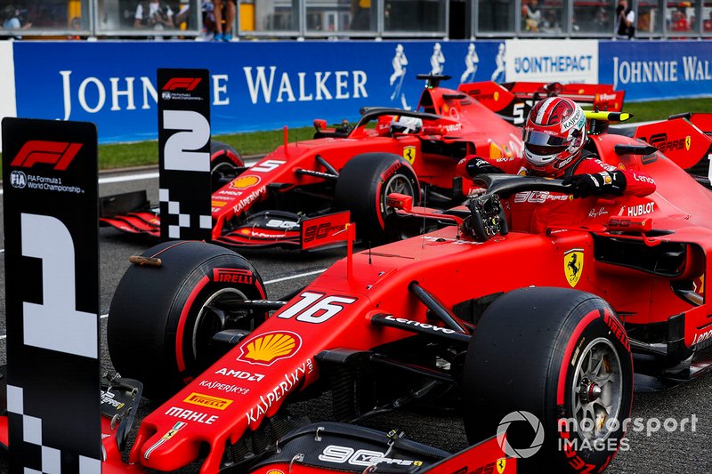 Charles Leclerc, Ferrari SF90, Sebastian Vettel, Ferrari SF90