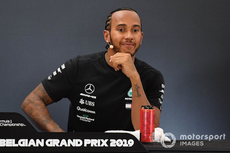 Lewis Hamilton, Mercedes AMG F1, in the Press Conference