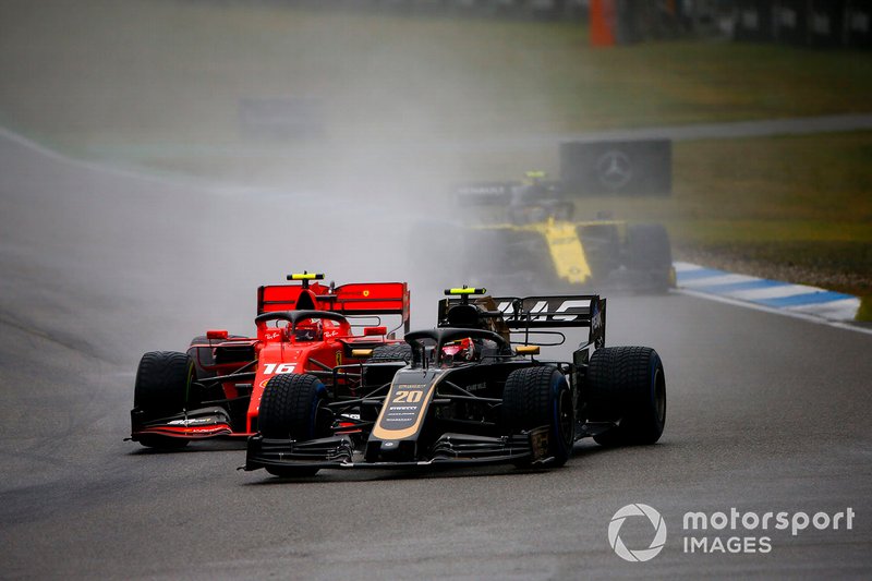 Kevin Magnussen, Haas F1 Team VF-19, Charles Leclerc, Ferrari SF90