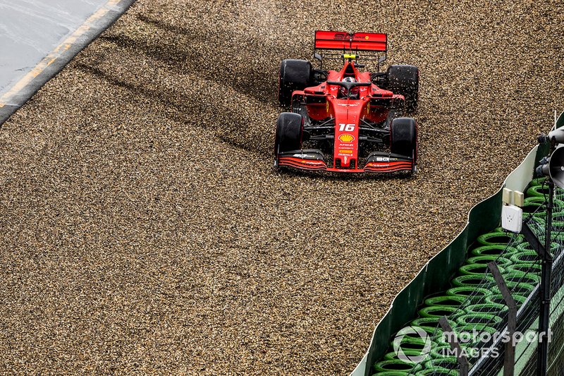 Charles Leclerc, Ferrari SF90, kecelakaan