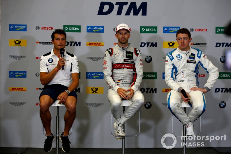 Conferencia de prensa, Bruno Spengler, BMW Team RMG, René Rast, Audi Sport Team Rosberg, Paul Di Resta, R-Motorsport