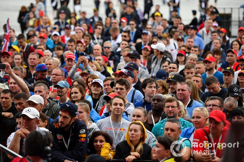 Fans attend the Thursday activities