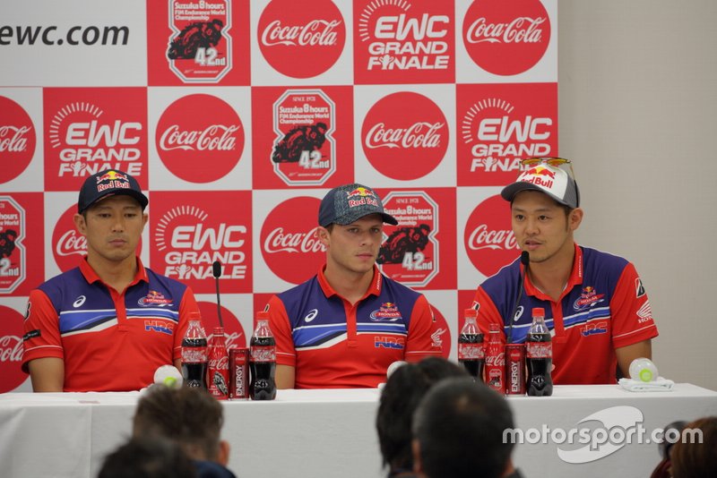 高橋巧、清成龍一、ステファン・ブラドル(Red Bull Honda)