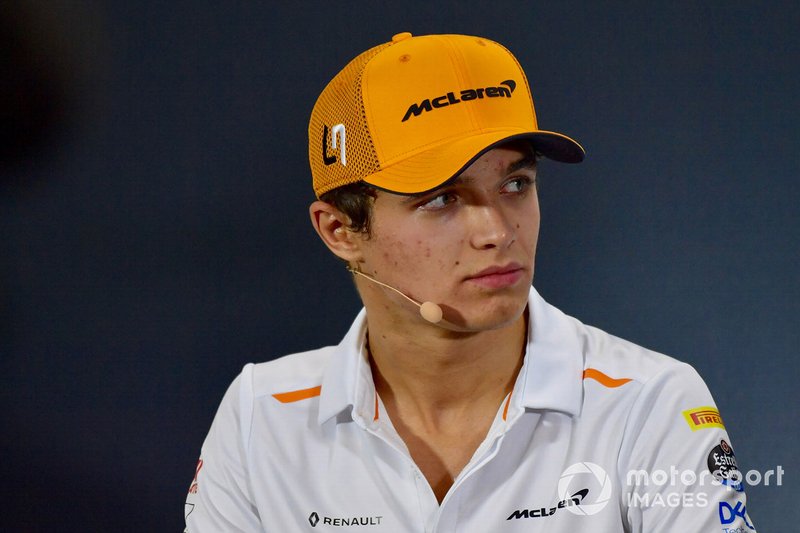 Lando Norris, McLaren in the Press Conference