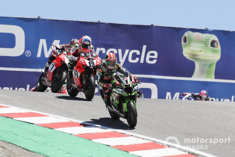 Jonathan Rea, Kawasaki Racing Team, Alvaro Bautista, Aruba.it Racing-Ducati Team, Chaz Davies, Aruba.it Racing-Ducati Team, Toprak Razgatlioglu, Turkish Puccetti Racing