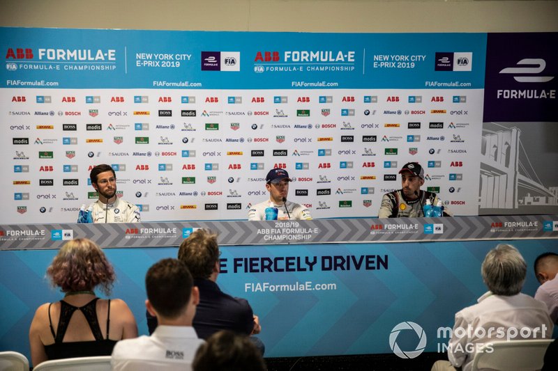 Podium: 1. Robin Frijns, 2. Alexander Sims, 3. Sébastien Buemi