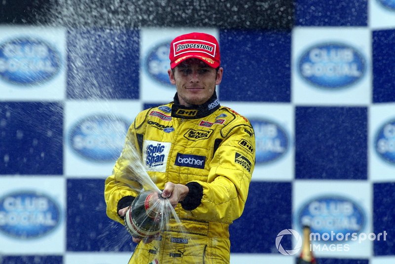 Podium : Giancarlo Fisichella, Jordan fête son podium