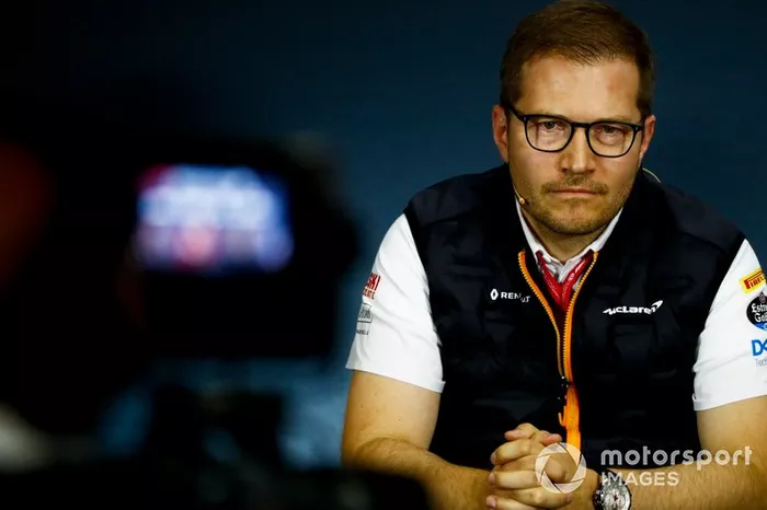 Andreas Seidl, Team Principal, McLaren, alla conferenza stampa