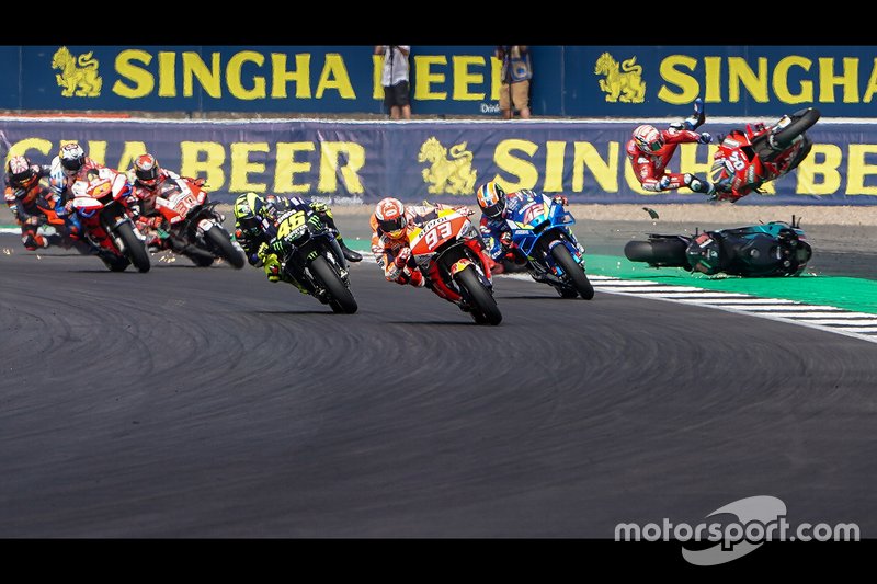 Accidente de Andrea Dovizioso, Ducati Team