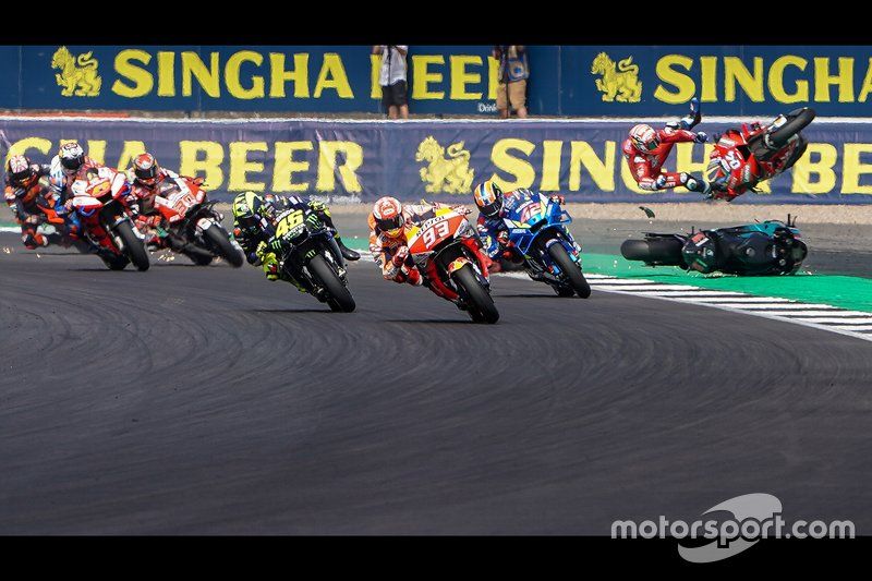 Accidente de Andrea Dovizioso, Ducati Team 