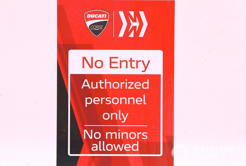 Ducati Mission Winnow Phillip Morris sign
