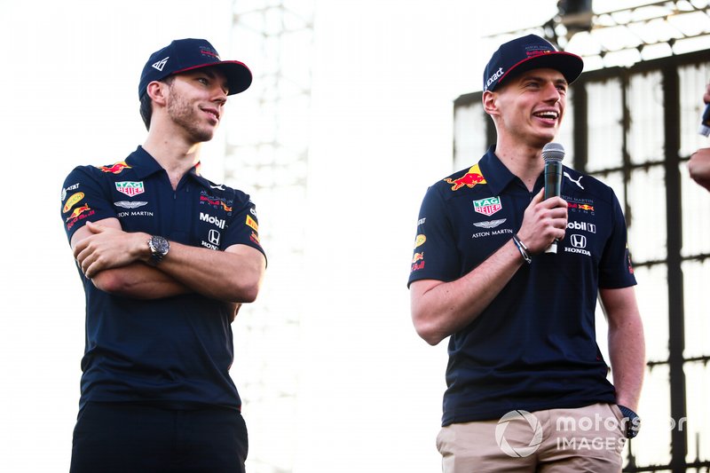Pierre Gasly, Red Bull Racing and Max Verstappen, Red Bull Racing