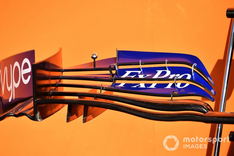 Alerón delantero del McLaren MCL34