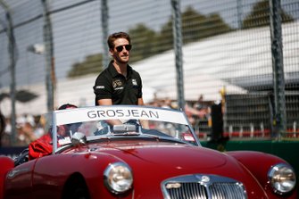 Romain Grosjean, Haas F1, in the drivers parade