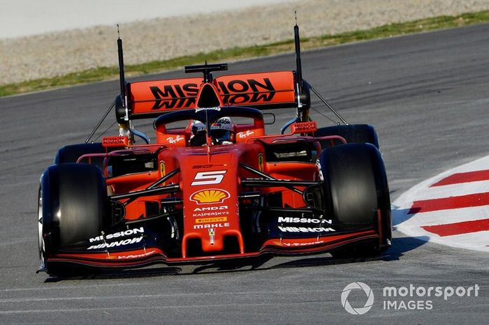 Sebastian Vettel, Ferrari SF90 con sensores