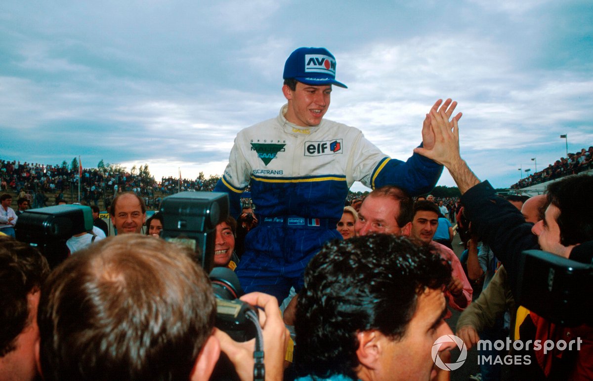 Panis's mid-season hat-trick in 1993 helped him to the F3000 title, returning DAMS to glory after two hard years