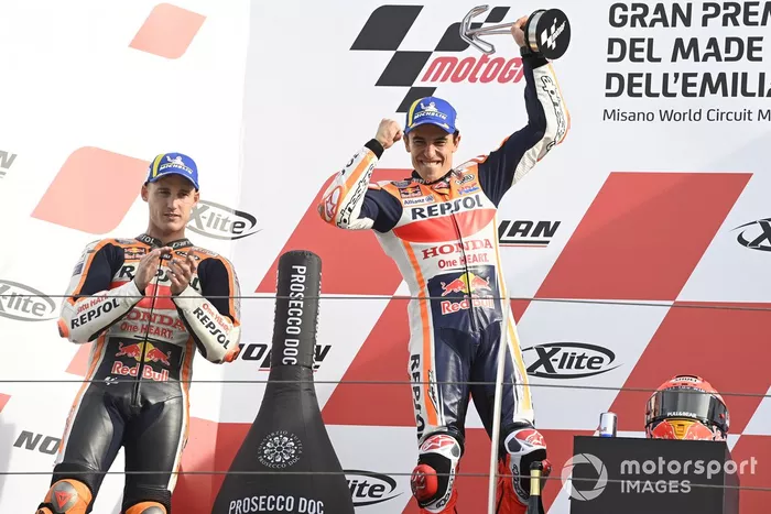 Podio: ganador Marc Márquez, Equipo Repsol Honda