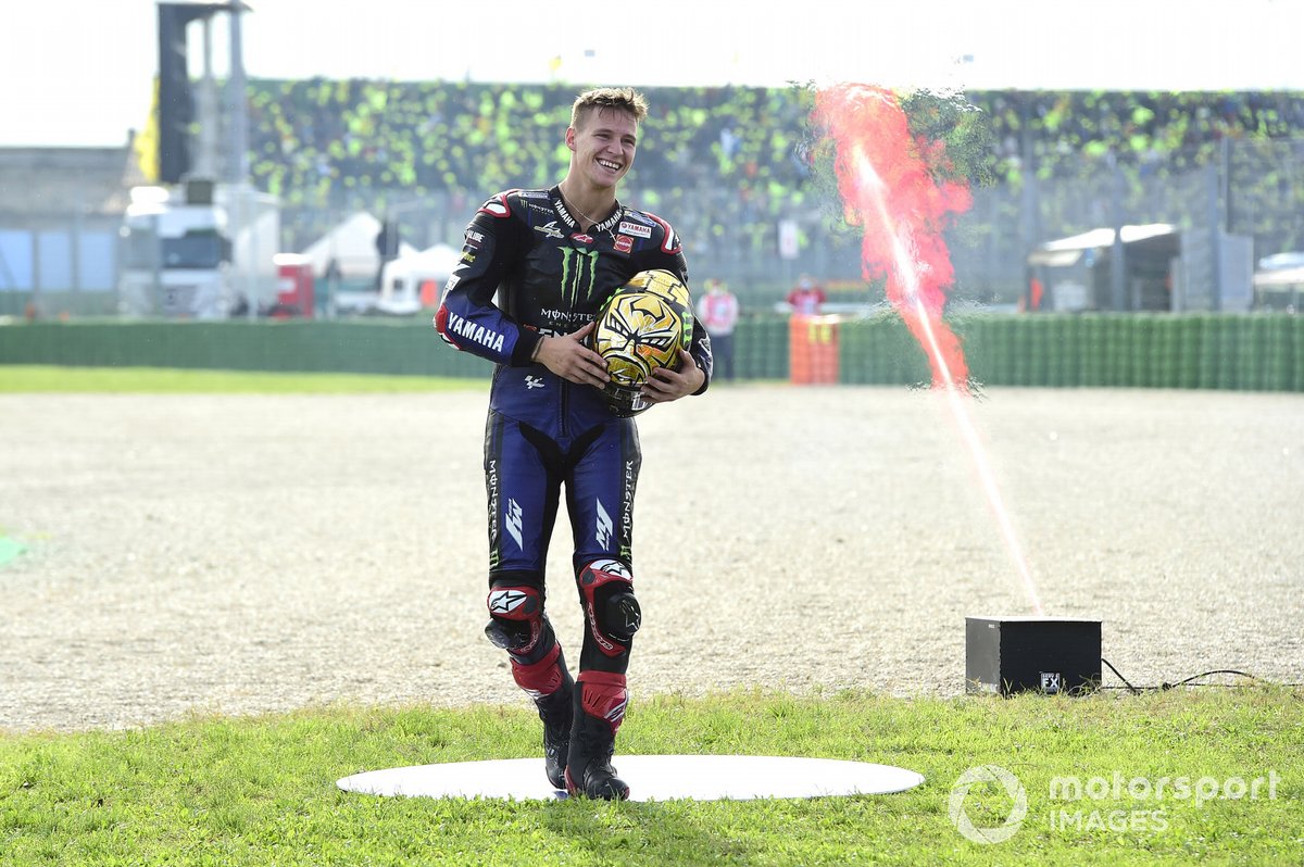 Le Champion du monde Fabio Quartararo, Yamaha Factory Racing fête son titre
