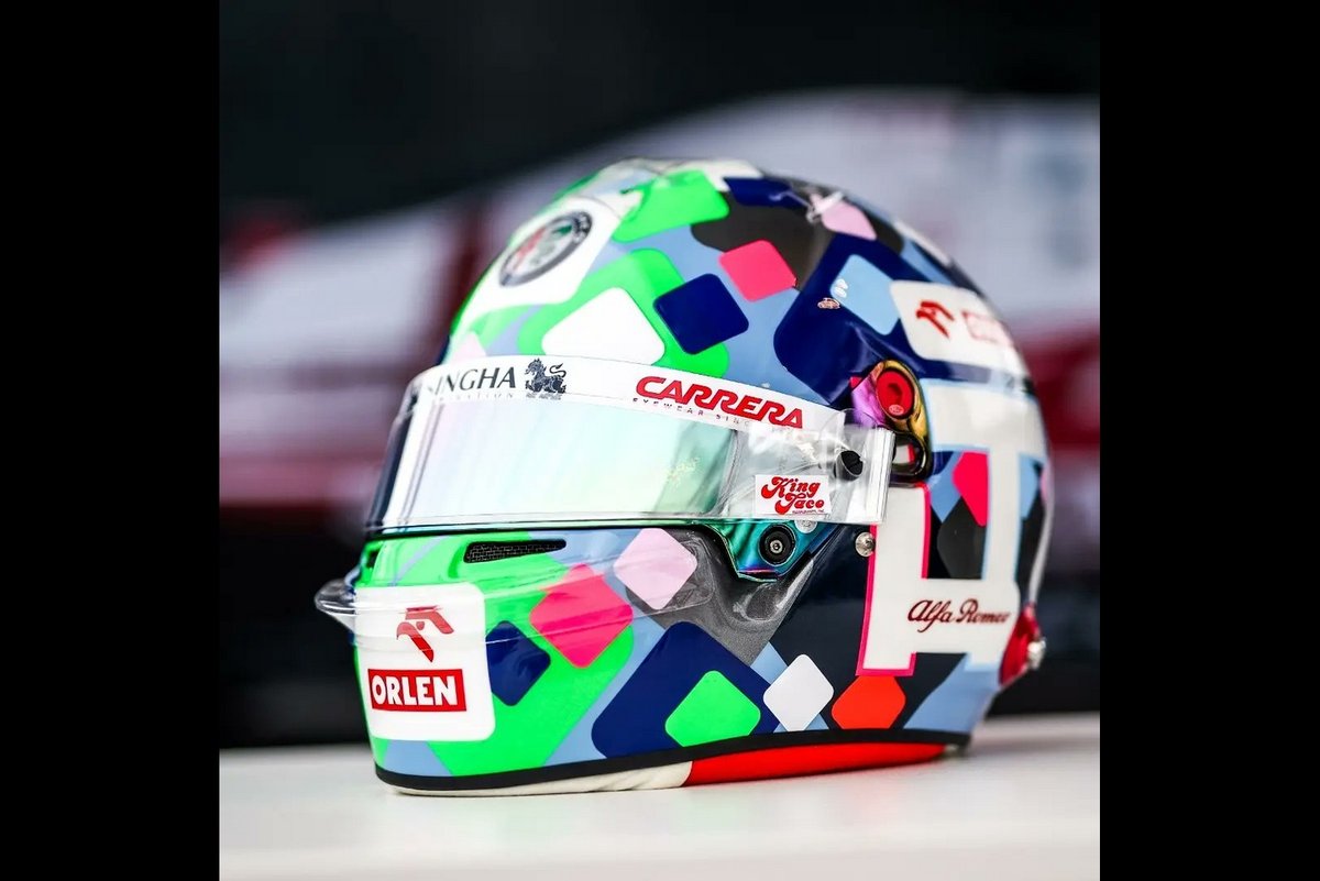 Casque spécial d'Antonio Giovinazzi, Alfa Romeo