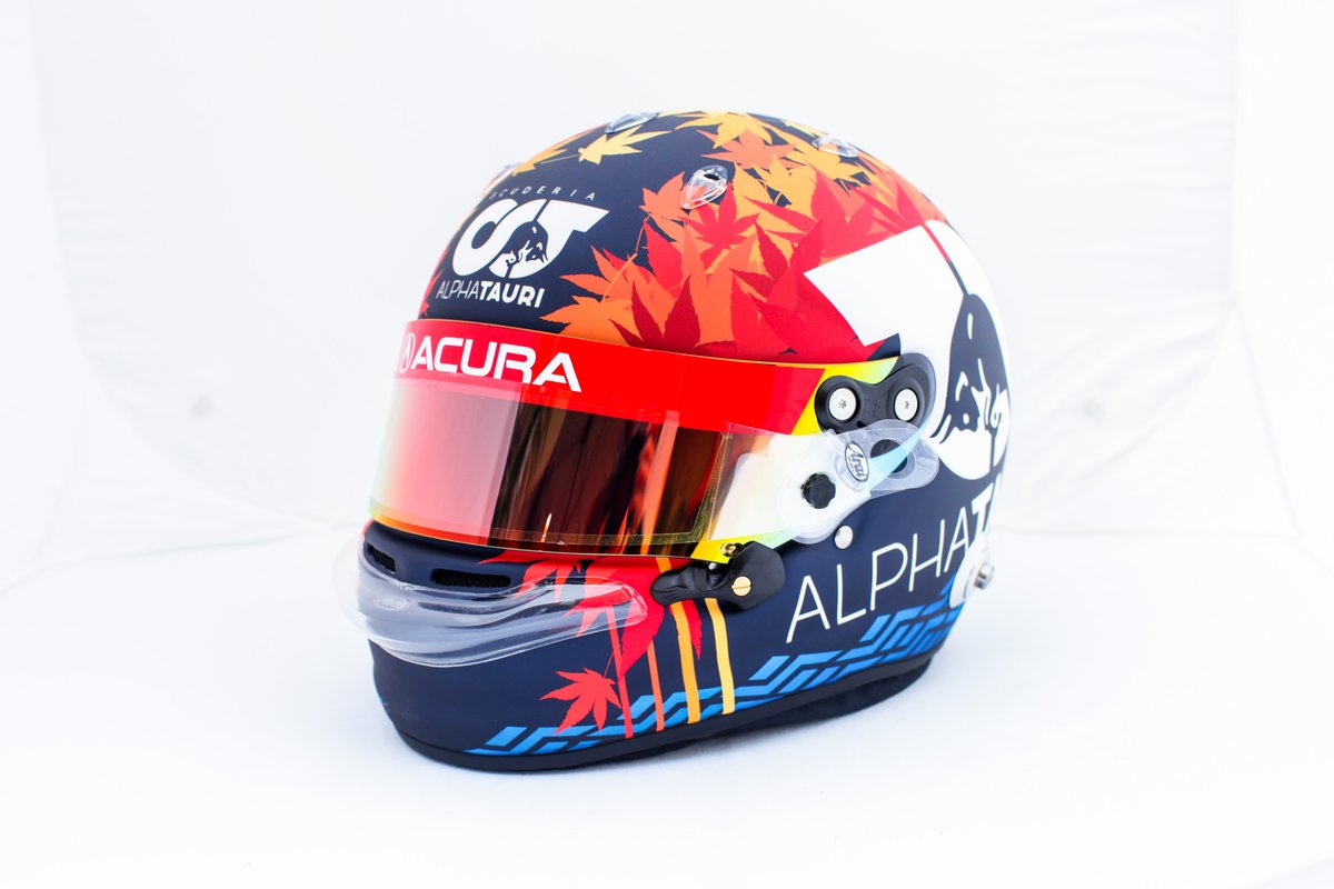 Casque de Yuki Tsunoda, AlphaTauri