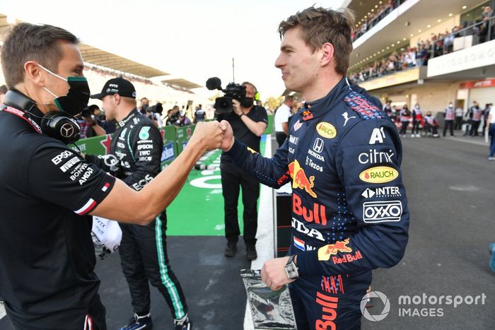 Max Verstappen, Red Bull Racing, en el Parc Ferme tras la clasificación