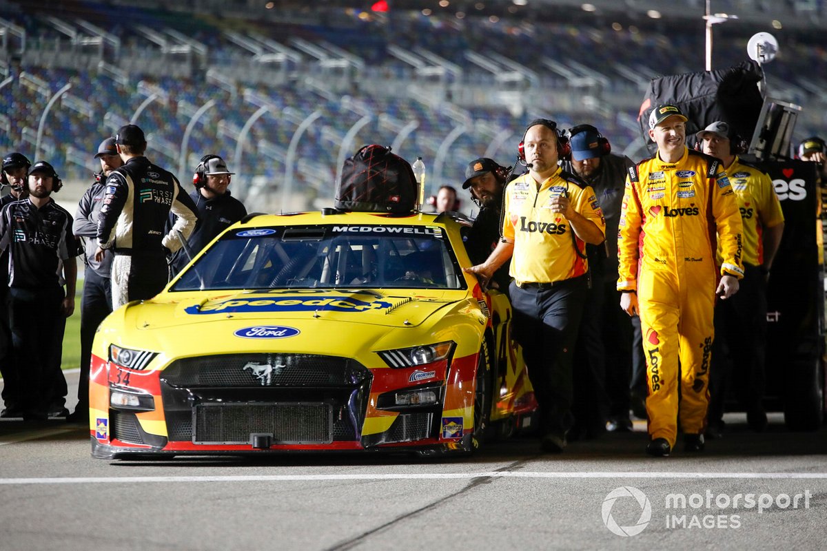 McDowell took shock win for Front Row Motorsports in 2021 after Logano and Keselowski tangled