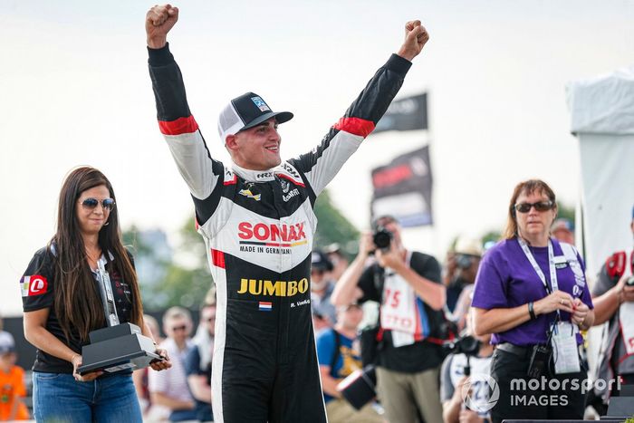 Segundo lugar Rinus VeeKay, Ed Carpenter Racing Chevrolet