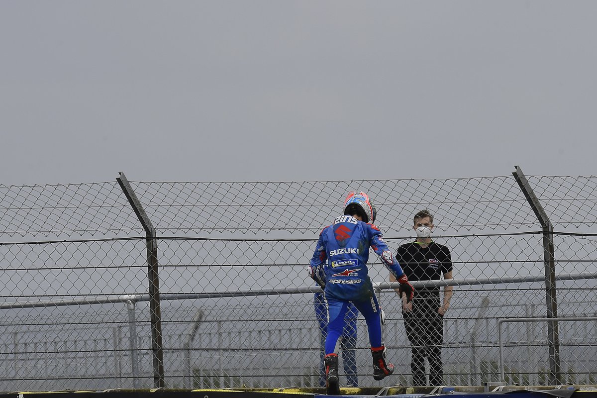 Caída de Alex Rins, Team Suzuki MotoGP