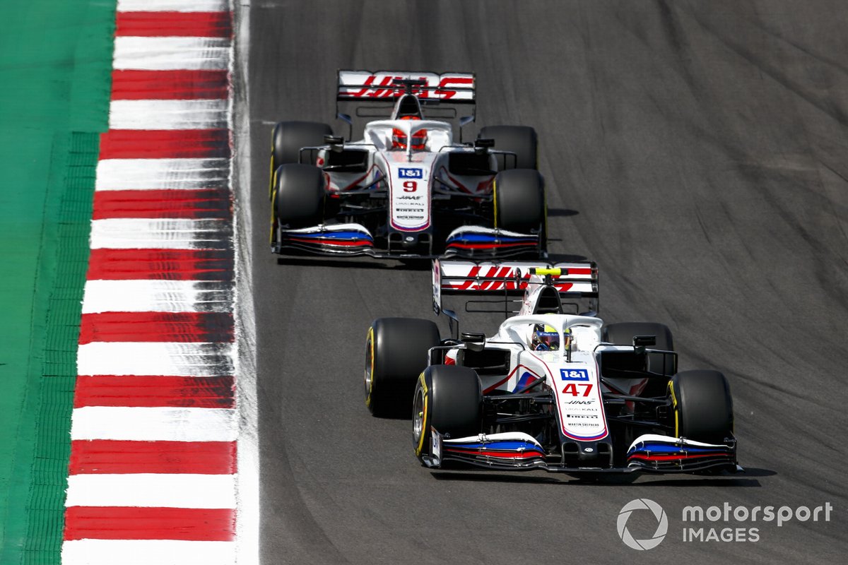 Mick Schumacher, Haas VF-21, Nikita Mazepin, Haas VF-21