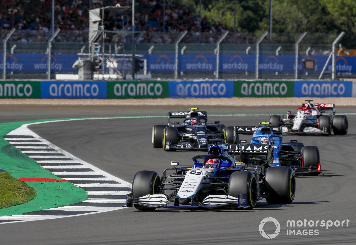 George Russell, Williams FW43B, Esteban Ocon, Alpine A521, Pierre Gasly, AlphaTauri AT02