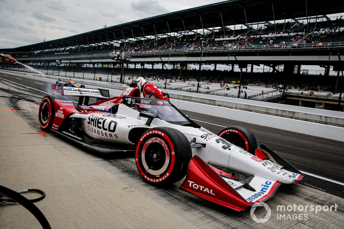 Takuma Sato, Rahal Letterman Lanigan Racing Honda pit stop