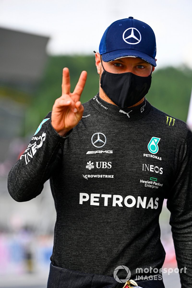 Segundo lugar Valtteri Bottas, Mercedes