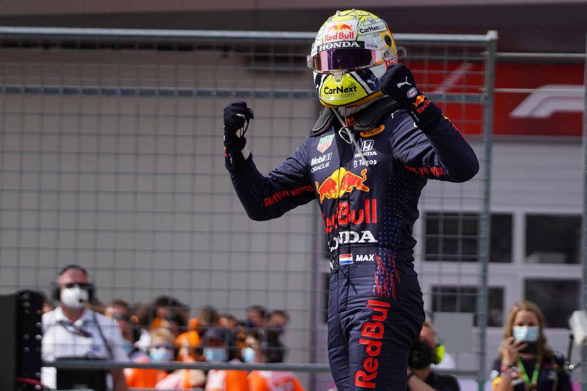 Race winner Max Verstappen, Red Bull Racing