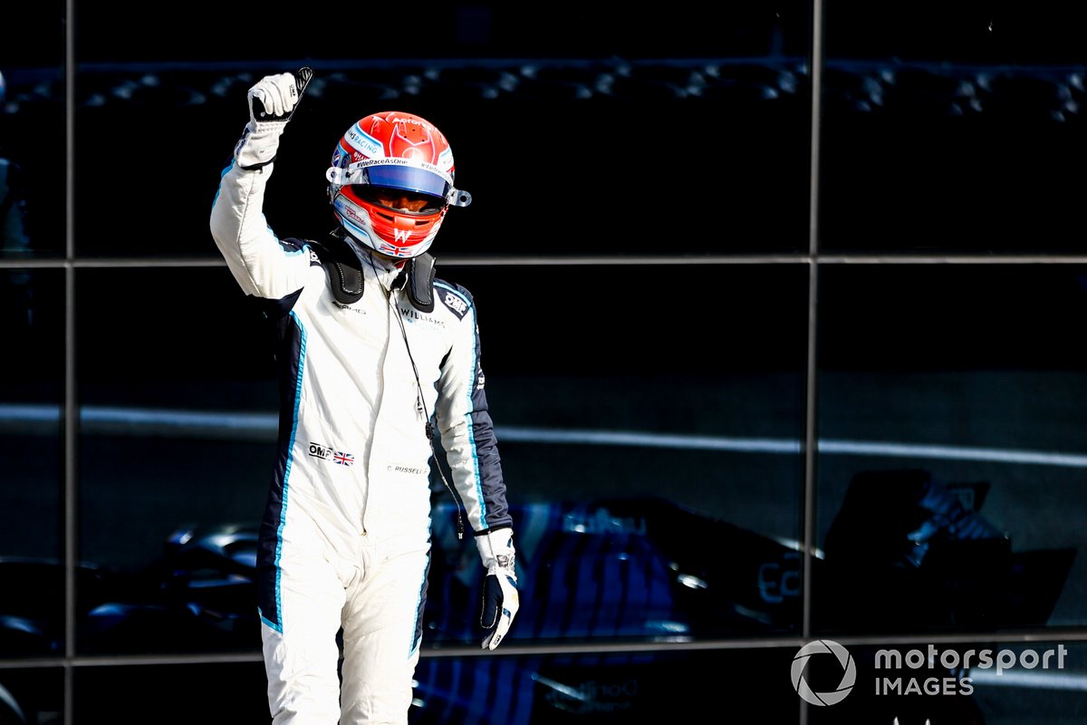 George Russell, Williams, en Parc Ferme