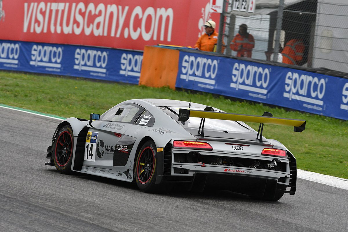 #14 Audi Sport Italia, Audi R8 LMS GT3 Evo: Daniel Mancinelli, Vito Postiglione
