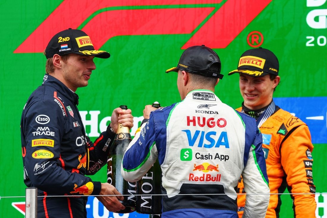 Oscar Piastri, McLaren, Max Verstappen, Red Bull Racing, Isack Hadjar, Racing Bulls Team
