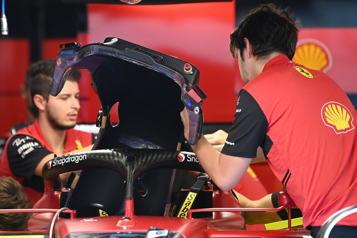 Detalle del Ferrari F1-75
