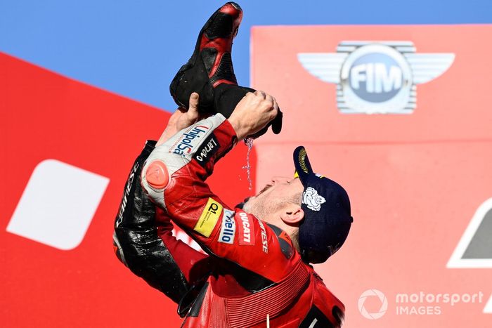 Podio: ganador Jack Miller, Ducati Team
