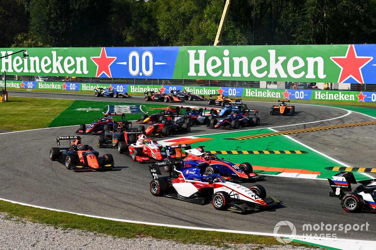 Roman Stanek, Charouz Racing System, Lirim Zendeli, Trident, Richard Verschoor, MP Motorsport e Oscar Piastri, Prema Racing