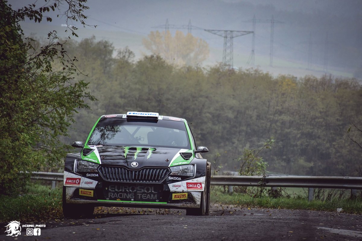 Oliver Solberg, Aaron Johnston, Eurosol Racing Team, Skoda Fabia Rally2 Evo
