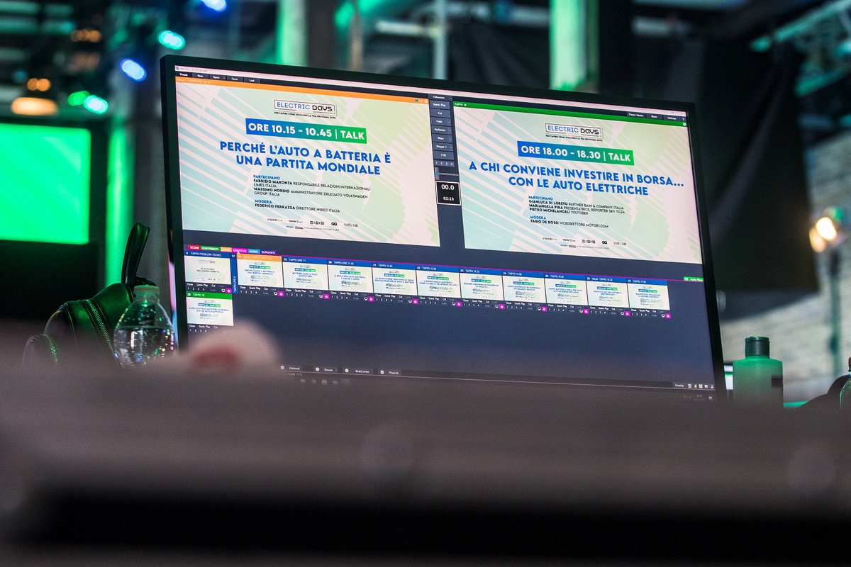 Backstage of the first Electric Days Digital event in the United States.
