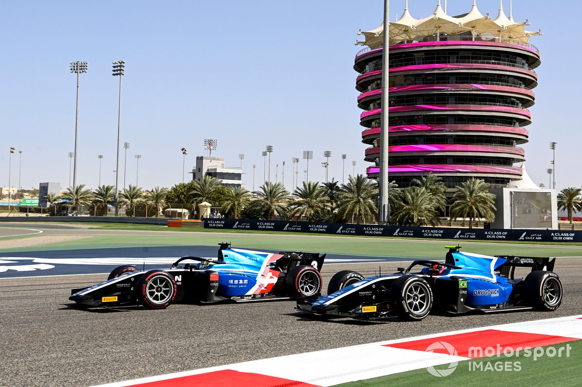 Guanyu Zhou, Uni-Virtuosi Racing y Felipe Drugovich, Uni-Virtuosi