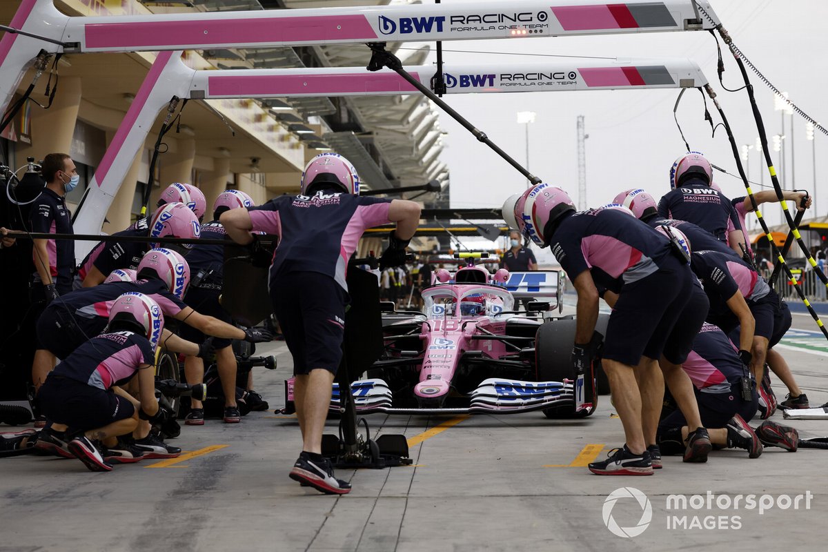 Lance Stroll, Racing Point RP20, fa uno stop
